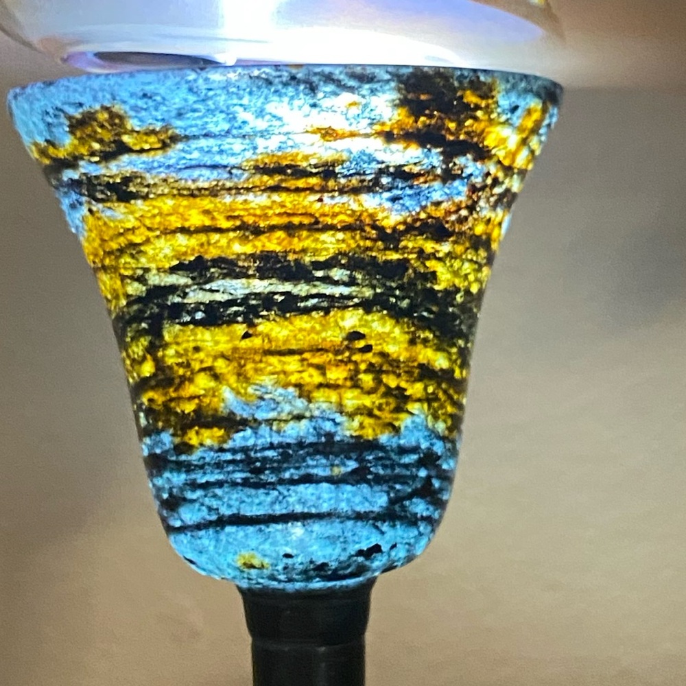 Vibrant Blue and Yellow Drinkware for Dining